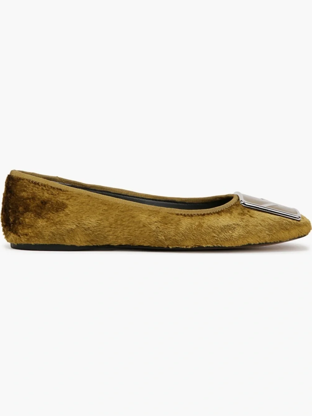 Franco Sarto olive velvet amaya flats NWT